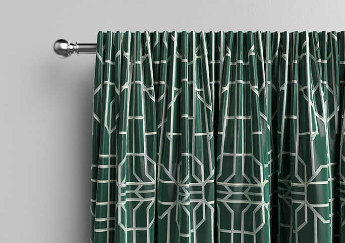 Bamboo Brights, Dark Green - Made To Measure Curtains - Image 10